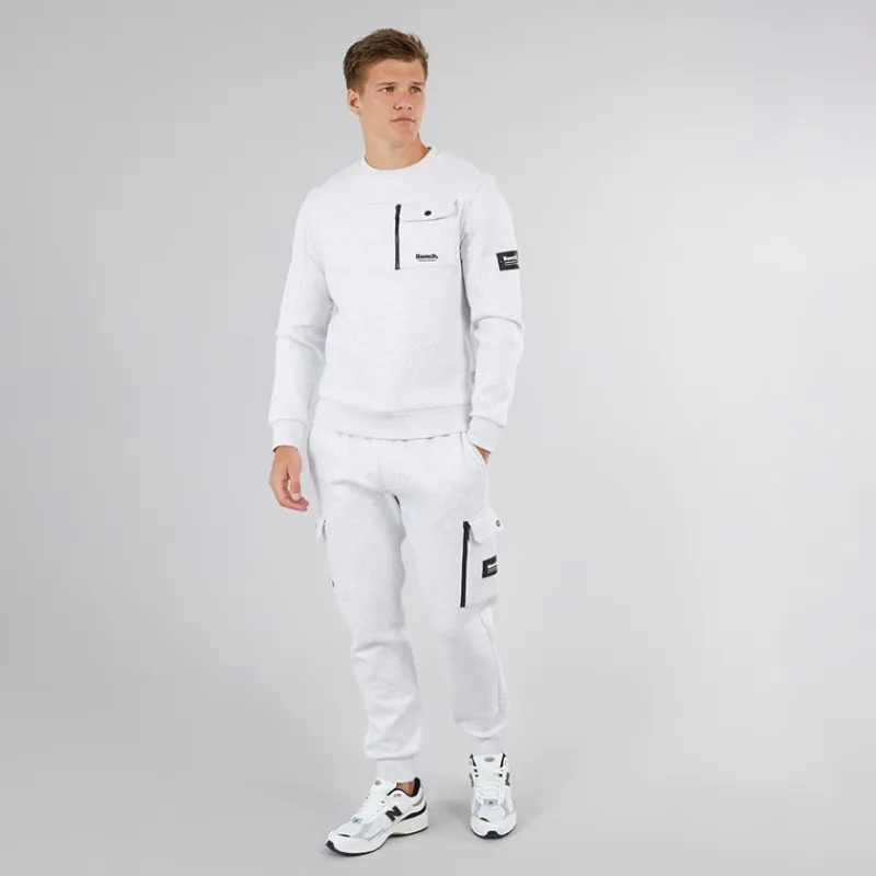 New Herre Rissio Utility Sweatshirt Lysegråmeleret Hættetrøjer Og Sweatshirts·Sweatshirts