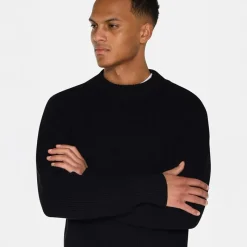 Online Herre Rob Jumper 999 Black Trøjer Og Cardigans·Trøjer