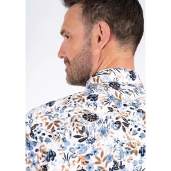 Sale Herre Rolf Kortærmet Skjorte Naval Blå T-Shirts, Poloer Og Skjorter·Skjorter