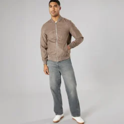 Hot Herre Ron Faux Ruskind Bomber Falcon Faux Suede Jakker Og Frakker·Jakker Og Frakker