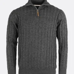 Sale Herre Rufus Jumper Charcoal Mix Trøjer Og Cardigans·Trøjer