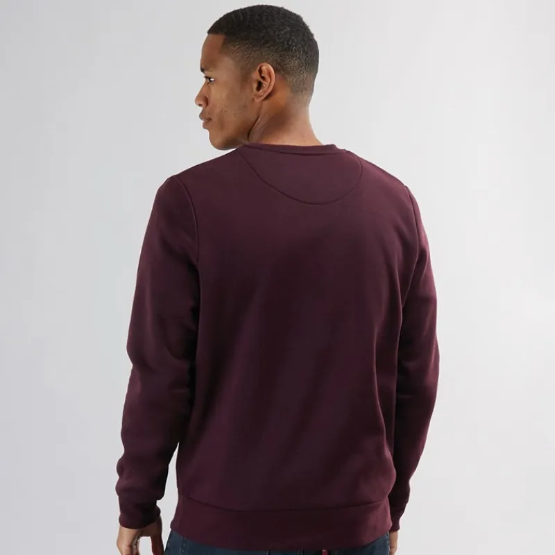 Sale Herre Rundhals Sweatshirt Bourgogne Hættetrøjer Og Sweatshirts·Sweatshirts