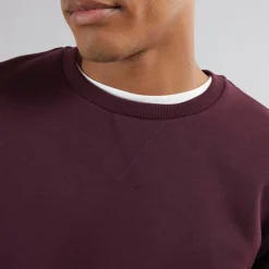 Sale Herre Rundhals Sweatshirt Bourgogne Hættetrøjer Og Sweatshirts·Sweatshirts