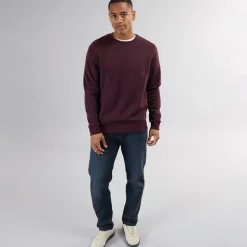 Sale Herre Rundhals Sweatshirt Bourgogne Hættetrøjer Og Sweatshirts·Sweatshirts