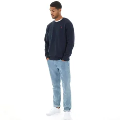 Sale Herre Rundhals Sweatshirt Mørk Safir Hættetrøjer Og Sweatshirts·Sweatshirts