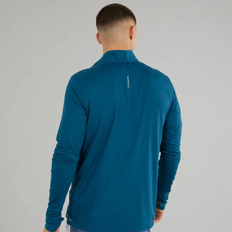 Hot Herre Run Favorit 1/4 Zip Løbe T-shirt Ocean Tropic Træning|T-Shirts Og Undertrøjer