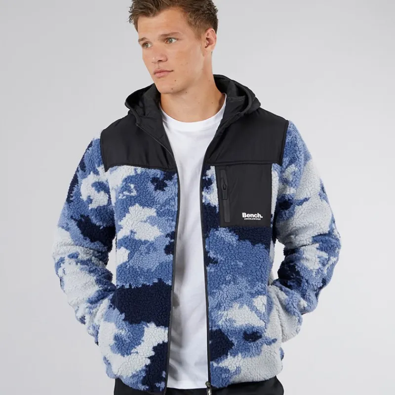 Best Herre Sableo Fleece Hættetrøje Blå Camo Hættetrøjer Og Sweatshirts·Fleecetøj|Træningsdragter Og Joggingbukser·Fleecetøj