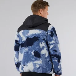Best Herre Sableo Fleece Hættetrøje Blå Camo Hættetrøjer Og Sweatshirts·Fleecetøj|Træningsdragter Og Joggingbukser·Fleecetøj