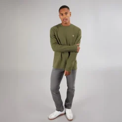 Herre Salupe Sweatshirt Mørk Oliven Hættetrøjer Og Sweatshirts·Sweatshirts