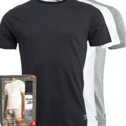 Sale Herre Santo T-Shirts 3-pak Sort/Grå Melange/Hvid T-Shirts Og Undertrøjer|T-Shirts, Poloer Og Skjorter·Multipakker