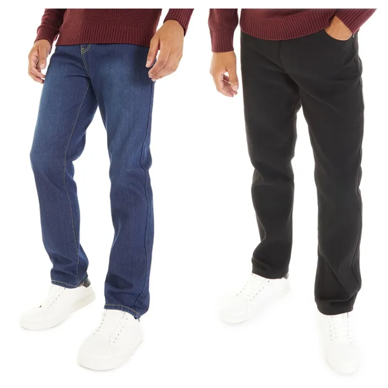 Best Herre Sazzi To-pak Straight Fit Jeans Sort/Mørk Vask Jeans Og Bukser·Jeans Med Lige Ben|Jeans Og Bukser·Jeans