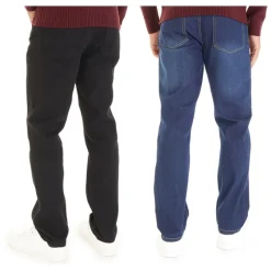 Best Herre Sazzi To-pak Straight Fit Jeans Sort/​Mørk Vask Jeans Og Bukser·Jeans Med Lige Ben|Jeans Og Bukser·Jeans