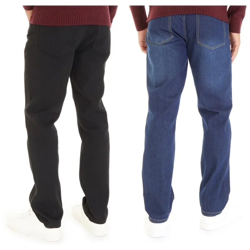 Best Herre Sazzi To-pak Straight Fit Jeans Sort/Mørk Vask Jeans Og Bukser·Jeans Med Lige Ben|Jeans Og Bukser·Jeans