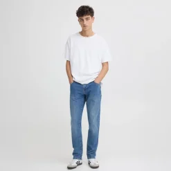 New Herre Sdryder Denim Jeans Middle Vintage Blue Denim Jeans Og Bukser·Jeans Med Lige Ben|Jeans Og Bukser·Jeans