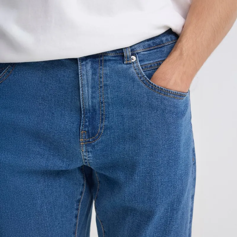 Herre Sdryder Denim Jeans Middle Blue Denim Jeans Og Bukser·Jeans Med Lige Ben|Jeans Og Bukser·Jeans
