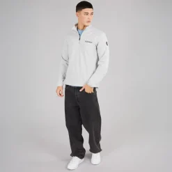 Outlet Herre Sesano 1/​2 Zip Top Light Grey Solid Udendørs|T-Shirts, Poloer Og Skjorter·T-Shirts Med Lange Ærmer