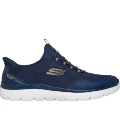 Herre Skechers Summits Slip In Sneakers Navy Sneakers|Sneakers