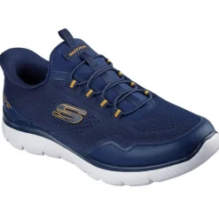 Herre Skechers Summits Slip In Sneakers Navy Sneakers|Sneakers