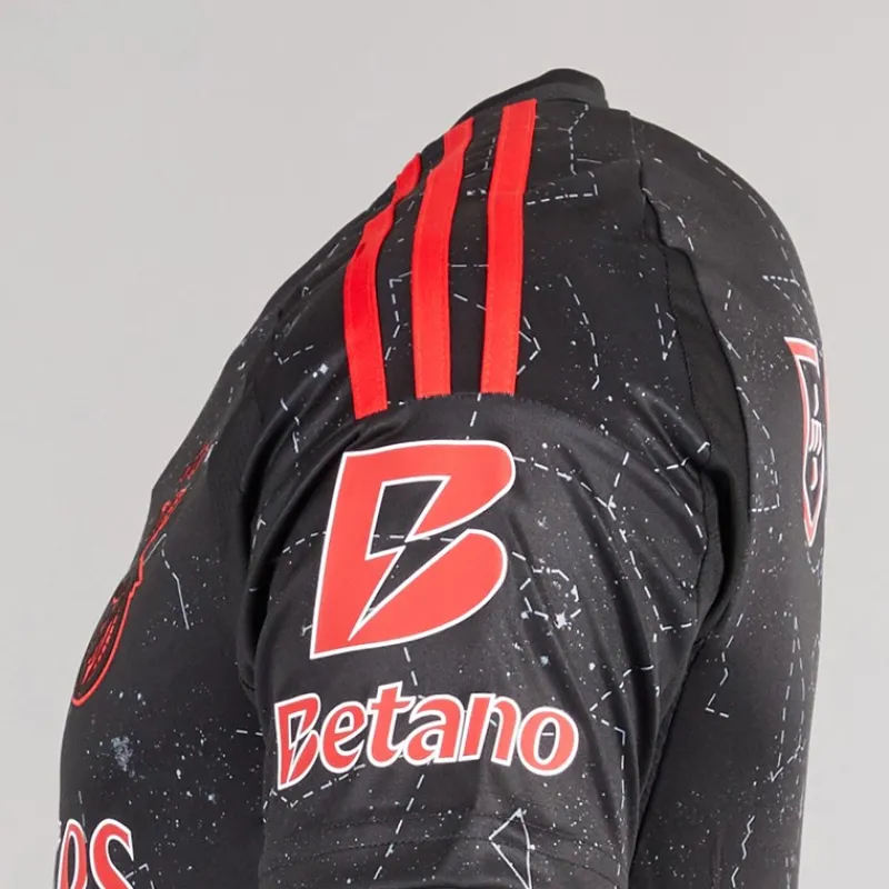 Online Herre SLB Benfica 24/25 udebanetrøje Sort Træning|T-Shirts Og Undertrøjer