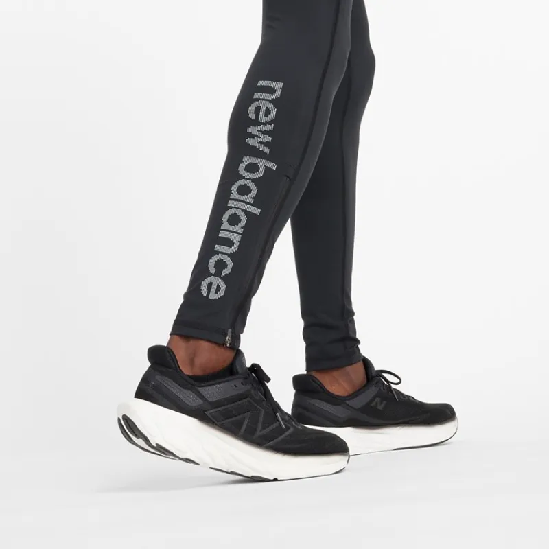 Online Herre Sleek NB Dry Reflekterende Løbe Tight Leggings Sort Træningsbukser|Træning