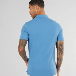 Herre Slim Polo Shirt Federal Blue T-Shirts, Poloer Og Skjorter·Poloer