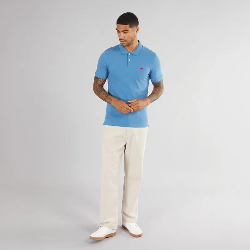 Herre Slim Polo Shirt Federal Blue T-Shirts, Poloer Og Skjorter·Poloer