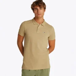 Outlet Herre Slim Stolpelukning Polo Relic Tan T-Shirts, Poloer Og Skjorter·Poloer