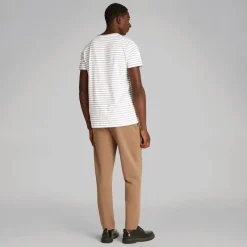 Outlet Herre Slim Stribe T-Shirt K10K1141770K6 T-Shirts, Poloer Og Skjorter·T-Shirts Og Undertrøjer