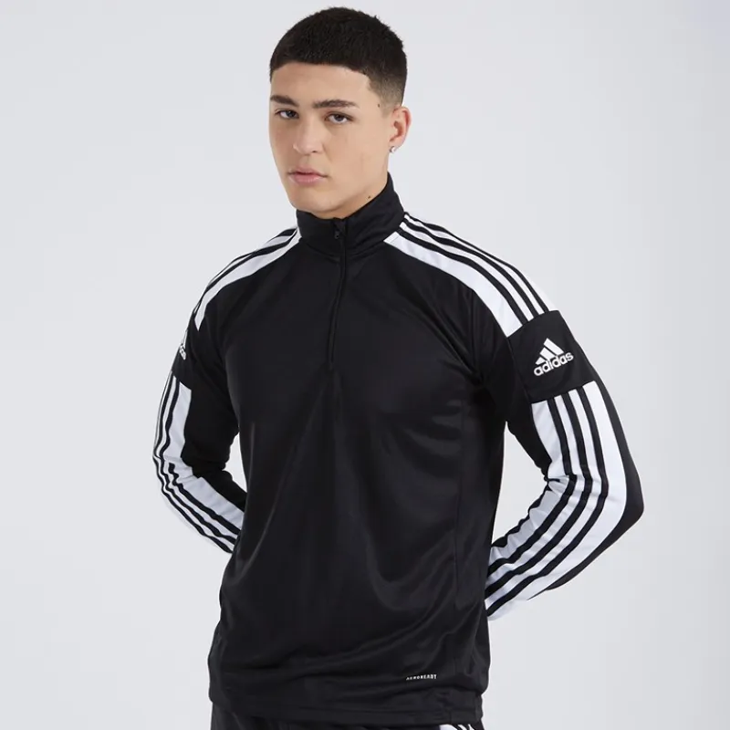 Outlet Herre Squadra 21 1/4 lynlås træningstop /Hvid Træning|T-Shirts Og Undertrøjer
