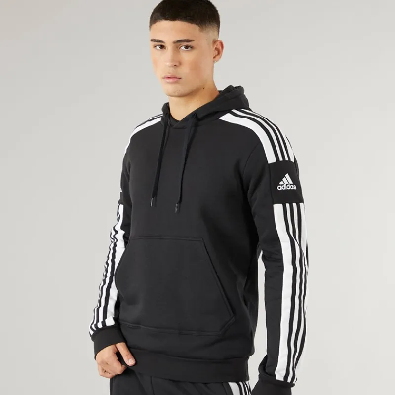 Outlet Herre Squadra 21 Pullover Sweat Hættetrøje Sort/Hvid Træning|T-Shirts Og Undertrøjer