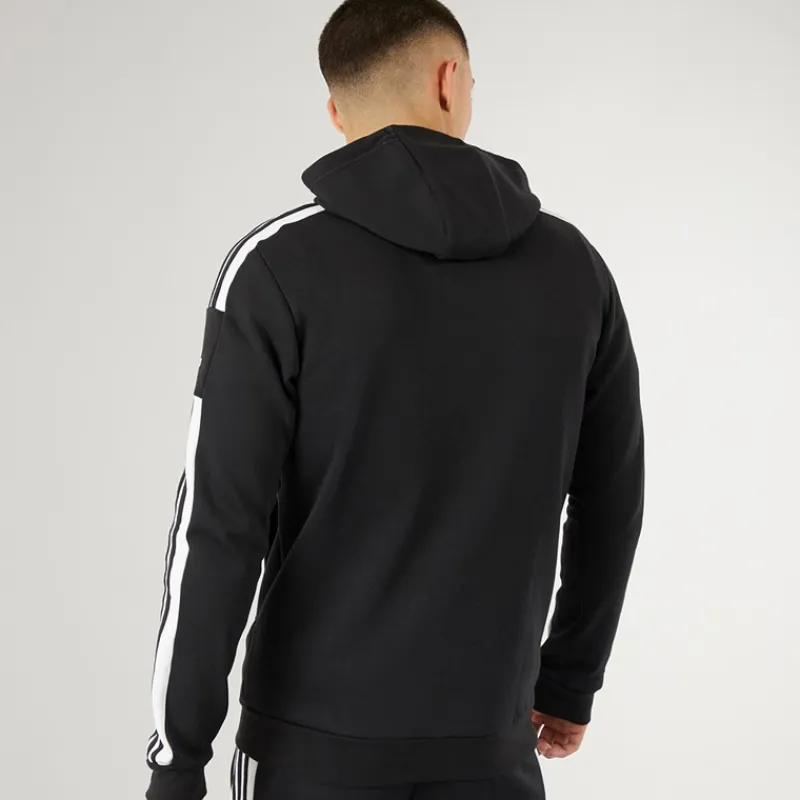 Outlet Herre Squadra 21 Pullover Sweat Hættetrøje Sort/Hvid Træning|T-Shirts Og Undertrøjer