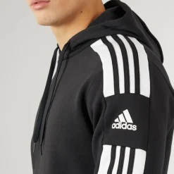 Outlet Herre Squadra 21 Pullover Sweat Hættetrøje Sort/Hvid Træning|T-Shirts Og Undertrøjer