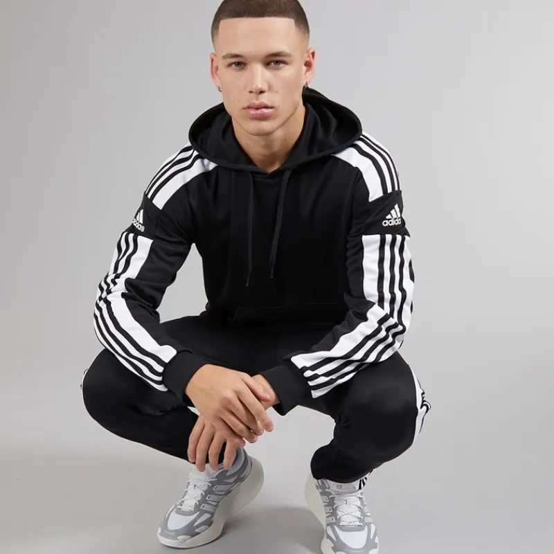 Sale Herre Squadra 21 Pullover Træningshættetrøje Sort/Hvid Træning|T-Shirts Og Undertrøjer