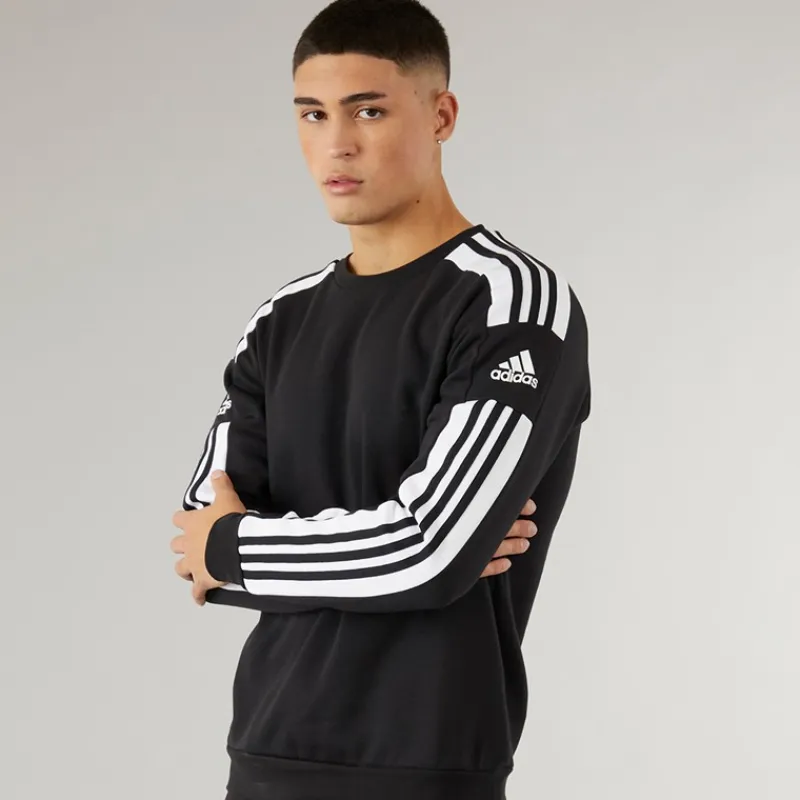 New Herre Squadra 21 Sweatshirt Sort/Hvid Træning|T-Shirts Og Undertrøjer