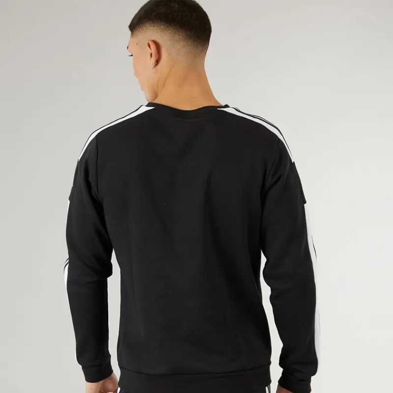 New Herre Squadra 21 Sweatshirt Sort/Hvid Træning|T-Shirts Og Undertrøjer