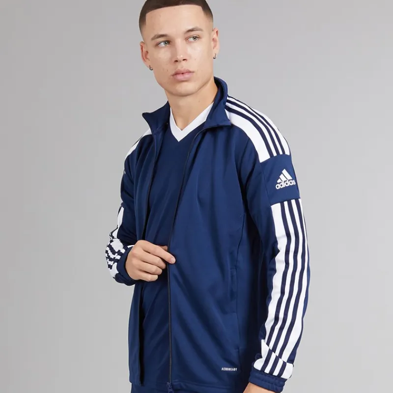 Clearance Herre Squadra 21 træningsjakke Navy/Hvid Træning|T-Shirts Og Undertrøjer