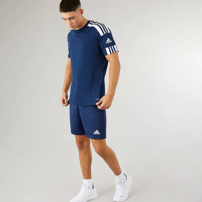 Hot Herre Squadra 21 T Shirt Team Navy Blue/Hvid Træning|T-Shirts Og Undertrøjer
