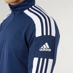 Online Herre Squadra 21 1/4 Zip træningstop Navy/Hvid Træning|T-Shirts Og Undertrøjer