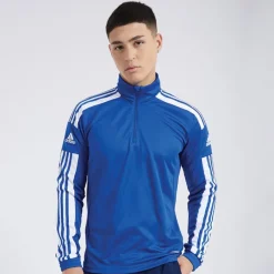 Discount Herre Squadra 21 1/4 Zip Træningstop Royal Blue/Hvid Træning|T-Shirts Og Undertrøjer