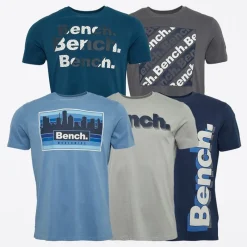 Herre Stordon T-Shirts 5-pak Dustet Blågrøn/​Frostgrå/​Marineblå/​Frostblå/​Stålgrå T-Shirts, Poloer Og Skjorter·Multipakker|Multipakker·T-Shirts Og Undertrøjer