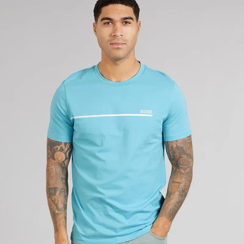 Sale Herre Stormfisk T-shirt Light/Pastel Blue T-Shirts, Poloer Og Skjorter·T-Shirts Og Undertrøjer