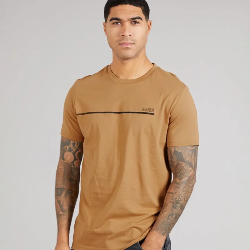 Discount Herre Stormfisk T-shirt Medium Beige T-Shirts, Poloer Og Skjorter·T-Shirts Og Undertrøjer