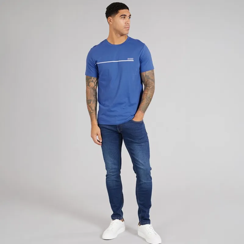 Discount Herre Stormfisk T-shirt Open Blue T-Shirts, Poloer Og Skjorter·T-Shirts Og Undertrøjer