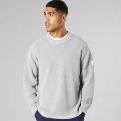 Best Herre strik pullover sweater Light Grey Melange Trøjer Og Cardigans·Trøjer