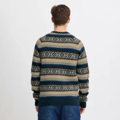 Outlet Herre striktrøje Dress Blues Trøjer Og Cardigans·Trøjer