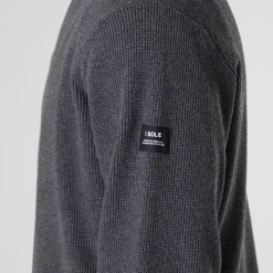 Clearance Herre striktrøje mørkegrå melange Dar Grey M Trøjer Og Cardigans·Trøjer