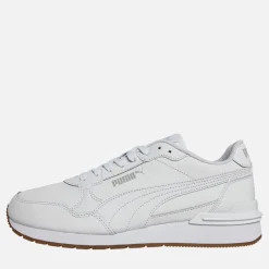 Best Herre ST Runner V4 Læder Sneakers /Isgrå/Gummi Sport Sneakers|Sneakers