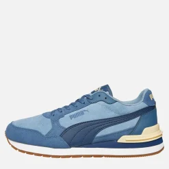 Best Herre ST Runner V4 Suede Træningssko Native Blå / Persian Blå / Mørk Indigo Sport Sneakers|Sneakers