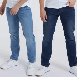 Best Herre Stuart Jeans med lige pasform - topak i Indigo/​Mid Wash Jeans Og Bukser·Jeans Med Lige Ben|Jeans Og Bukser·Jeans