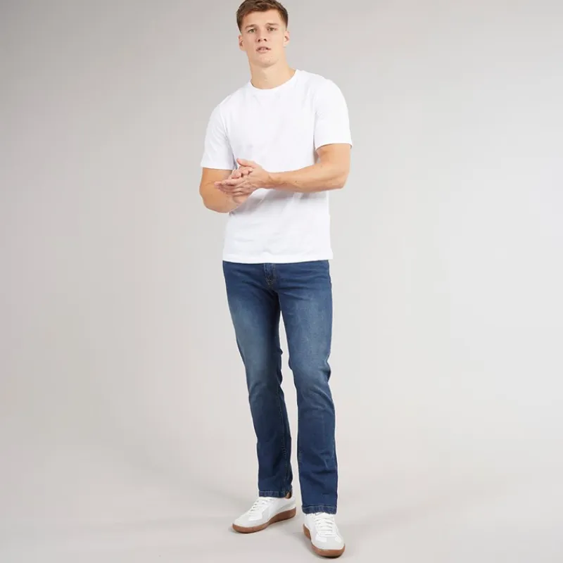 Herre Stuart Jeans med lige pasform Mørk indigovask Jeans Og Bukser·Jeans Med Lige Ben|Jeans Og Bukser·Jeans
